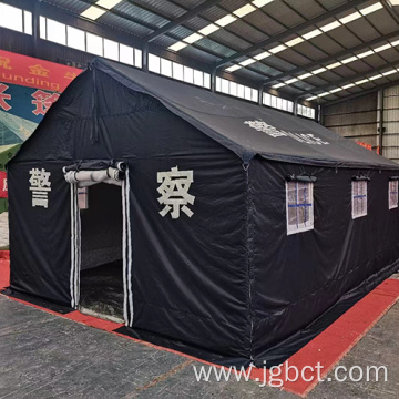 Police canvas tent customized